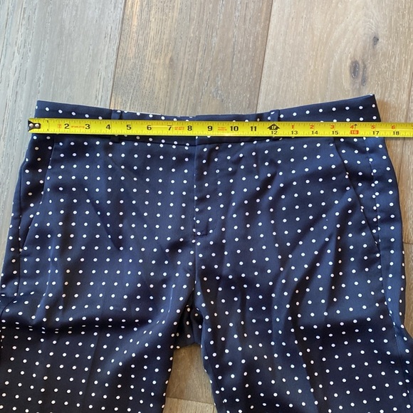 NWT Banana Republic Navy and White Polka Dot Avery Pant - Picture 6 of 13